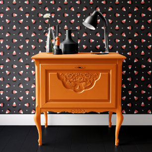 Papier Peint Bonbons noirs en forme de maïs d'Halloween