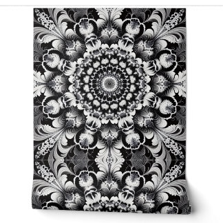 Papier Peint Bonheur en noir et blanc