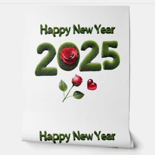 Papier Peint Bonne année 2025 (Déroulement)