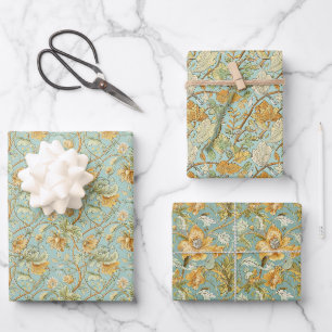 Papier peint Botanique Art Nouveau - Mint Green