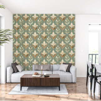 Papier peint botanique Bronzeleaf Haven Luxe Airbn
