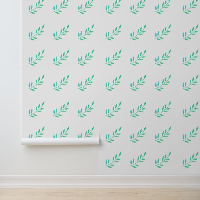 Papier Peint Botanique Imprimer Feuilles vertes Patterns Jardin (Application)
