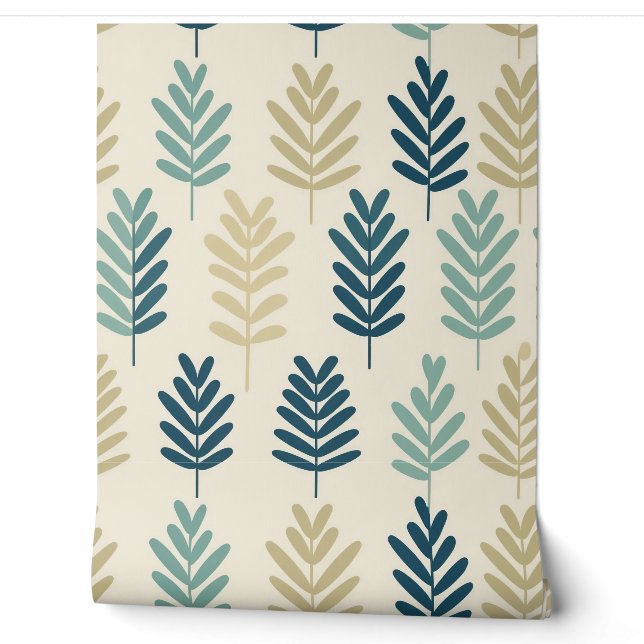 Papier Peint Botanique luxuriante été vert feuille Fond d'écran (Déroulement)