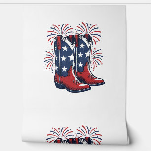 Papier Peint Bottes de cowboy patriotiques conception de chemis