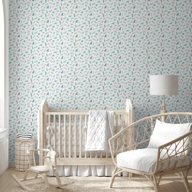 Papier Peint Branches et aiguilles de pin Motif (Enfants)