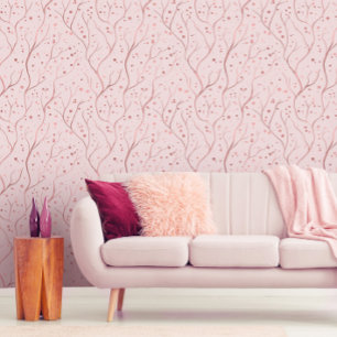 Papier Peint Branches rose Gold Tree - personnaliser arrière -