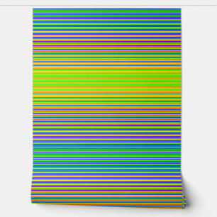 Papier Peint Bright Horizontal Grandes Vert Bleu Jaune Moderne