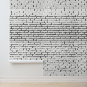 Papier Peint Briques blanches Motif rustique Cool classique