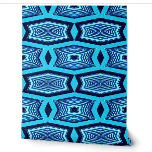 Papier Peint Briques turquoises vibrantes "Ratti_Creative_Arts"