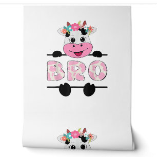 Papier Peint Bro De L'Anniversaire Fille Vache Frère Famille