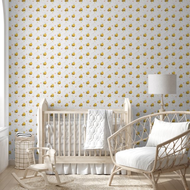 Papier Peint Bumble Bees Baby Nursery (Enfants)