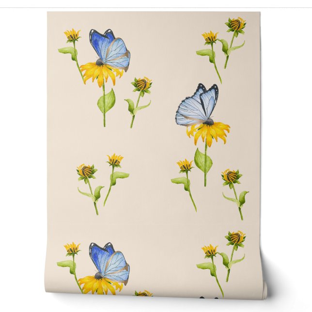 Papier Peint Butterflies on a  (Déroulement)