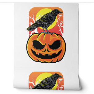 Papier Peint Cadeau de l'observateur d'oiseaux Halloween Crow
