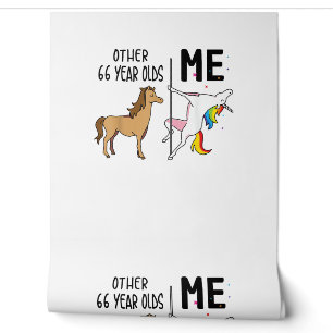 Papier Peint Cadeau licorne 66 ans anniversaire et moi autre