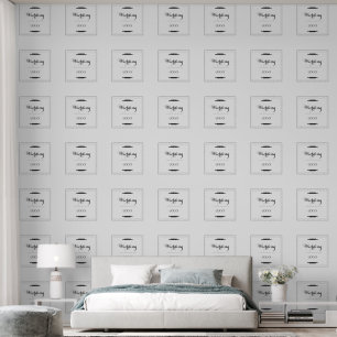 Papier Peint Cadeau Personnalisé Élégant de Mariage Moderne sur