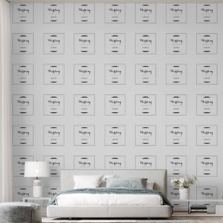 Papier Peint Cadeau Personnalisé Élégant de Mariage Moderne sur