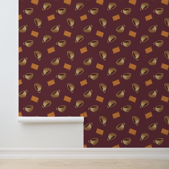 Papier Peint Cafés et biscuits au chocolat Cafétéria Cuisine (Application)
