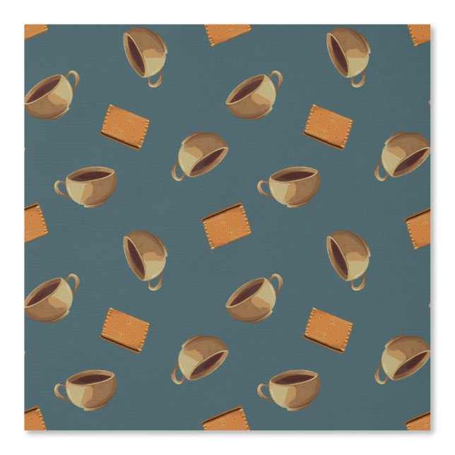 Papier Peint Cafés et biscuits au chocolat Cafétéria Cuisine (Recto)