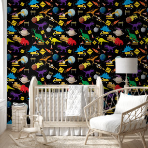 Papier Peint Camions de construction Astronaut Dinosaures dans