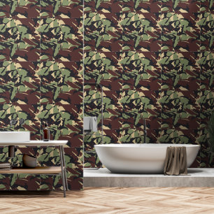 Papier Peint Camou Brown vert