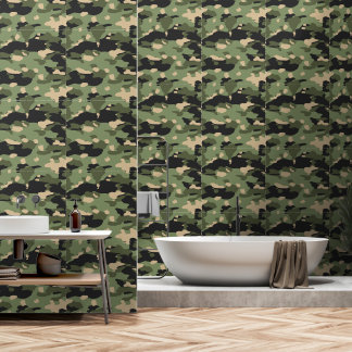 Papier Peint Camou vert