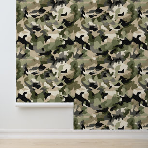 Papier Peint Camouflage classique léger