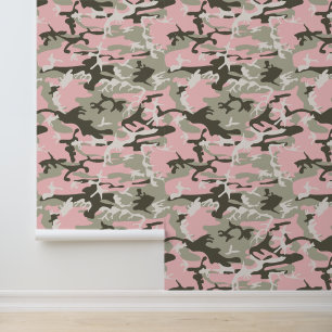 Papier Peint Camouflage rose et vert, Militaire, Armée