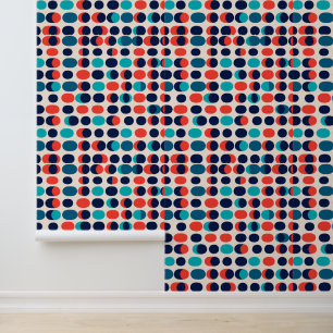 Papier Peint Capsules Mod rétro : Motif géométrique dynamique