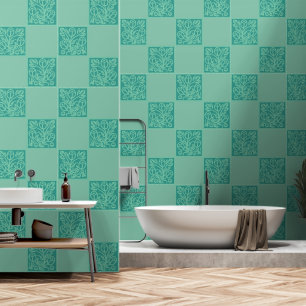 Papier Peint Carrelage à la menthe turquoise