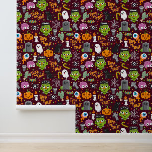 Papier Peint Carrelage cool de mélange Halloween