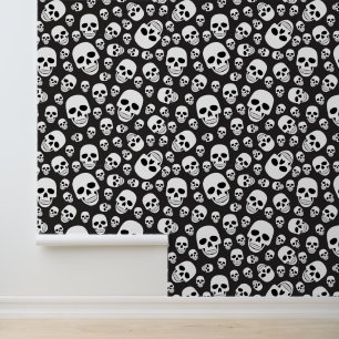 Papier Peint Carrelage éffrayant des crânes d'Halloween