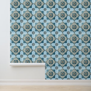 Papier Peint Carrelage méditerranéen, Portugais, Azulejo, Majol
