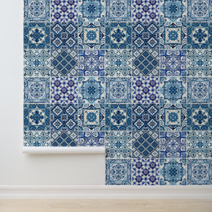 Papier Peint Carrelage méditerranéen, Portugais, Azulejo, Majol