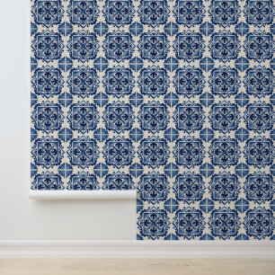 Papier Peint Carrelage méditerranéen, Portugais, Azulejo, Majol