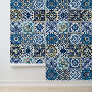 Papier Peint Carrelage méditerranéen, Portugais, Azulejo, Majol