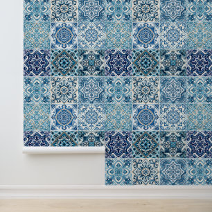 Papier Peint Carrelage méditerranéen, Portugais, Azulejo, Majol