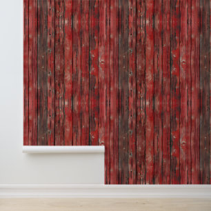 Papier Peint Carrelage motif en bois Faux Country