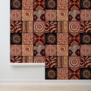 Papier Peint carrelé à thème africain