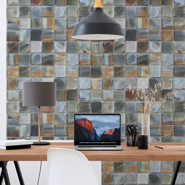 Papier Peint Carrés neutres en verre de Faux (Créateur téléchargé)