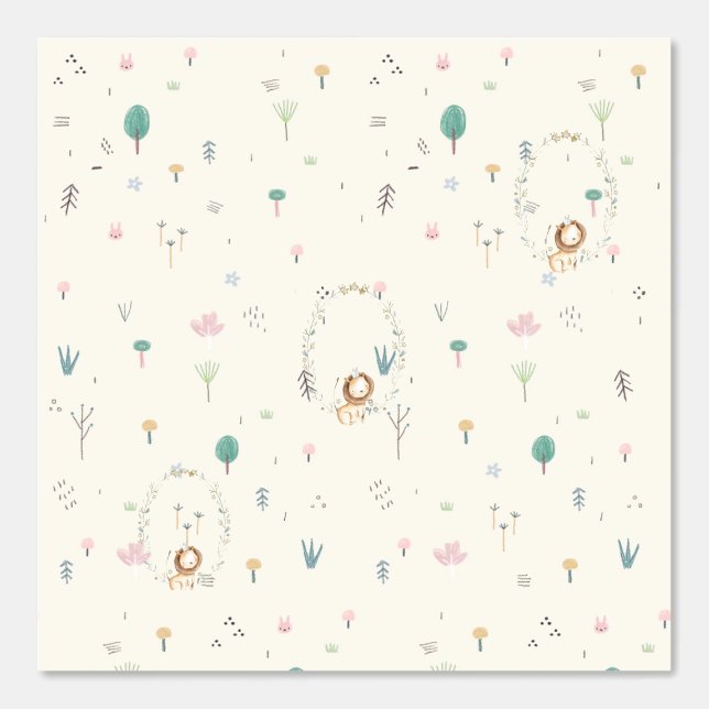 Papier peint chambre motif (Recto)