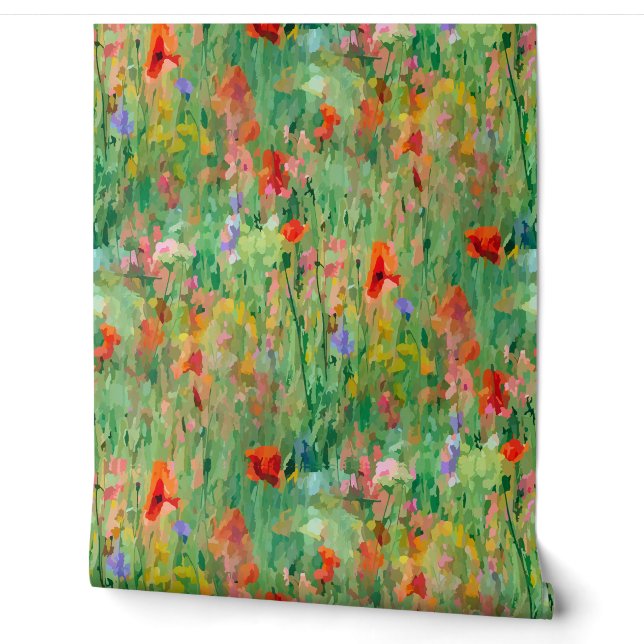 Papier Peint Champ d'été Glory Meadow Floral Wallpaper (Déroulement)