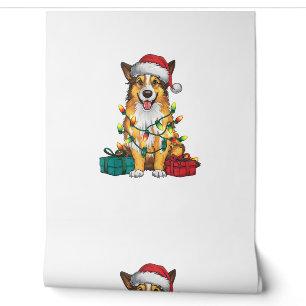 Papier Peint Chapeau de Père Noël avec éclairage de Noël Berger