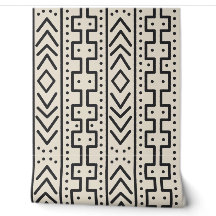 Charbon Ivoire Mudcloth Inspiré | Tribal Moderne