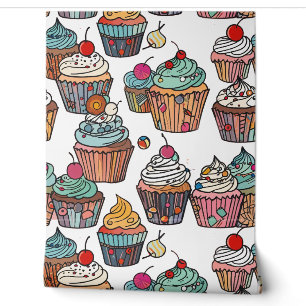 Papier Peint Charme Cupcake personnalisable