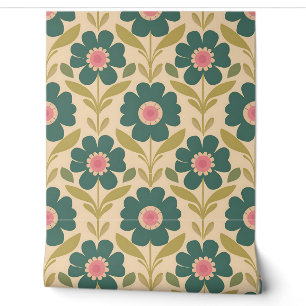 Papier Peint Charme floral vintage