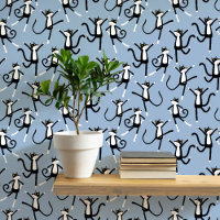 Chat de danse Motif bleu