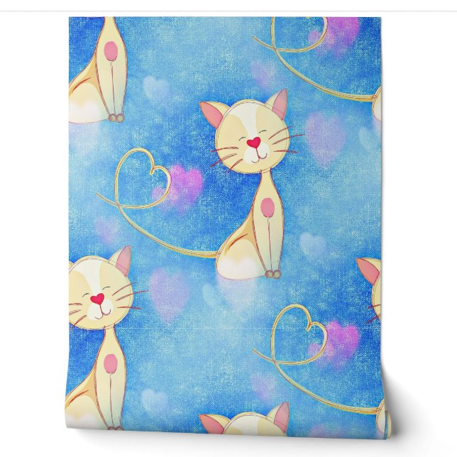 Papier Peint Chat de rêve (Déroulement)