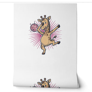 Papier Peint Chemise à gravure vintage Boule disco Girafe dansa