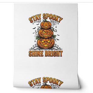 Papier Peint Chemise brillante vintage Halloween citrouille dés