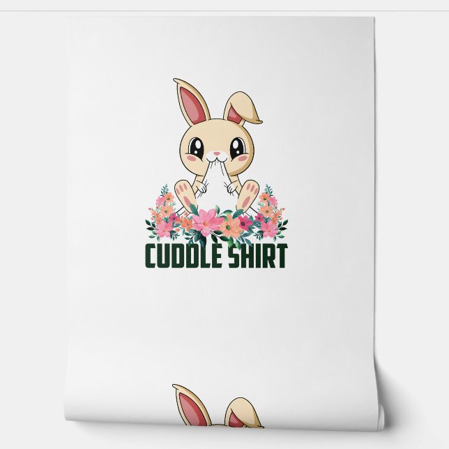 Papier Peint Chemise Cuddle Bunny Pyjamas Pyjamas Chemise Night (Déroulement)